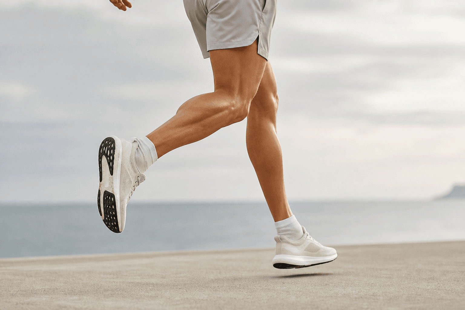 Athletic legs in motion, performance and efficient lower-limb movement